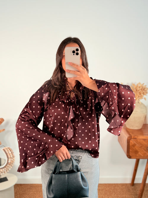 Blouse pois - NOUVEAU