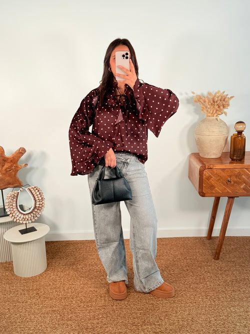 BLOUSE POIS - NOUVEAU