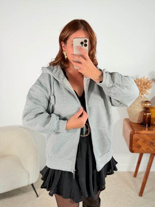Sweat à capuche paillettes - NOUVEAU