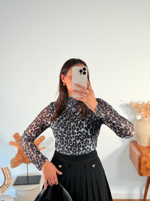 Col roulé léopard - NOUVEAU