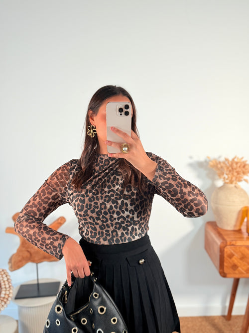 Col roulé léopard - NOUVEAU