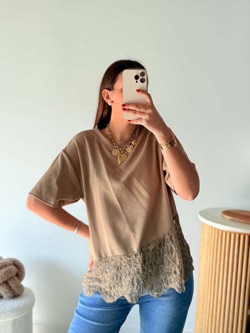 Tee-shirt dentelle - nouveau