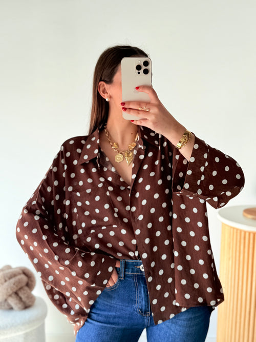 Chemise pois - nouveau