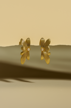 BOUCLES D'OREILLES FLORA - 100% ACIER INOXYDABLE