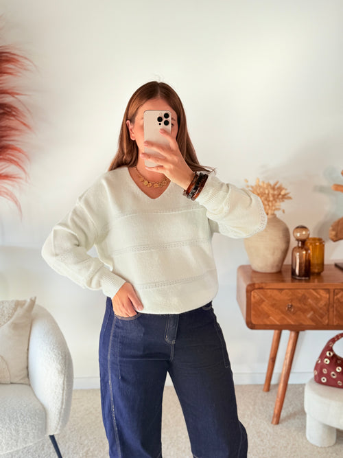 PULL COL V - NOUVEAU