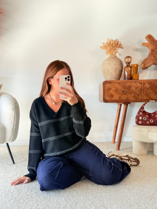 PULL COL V - NOUVEAU