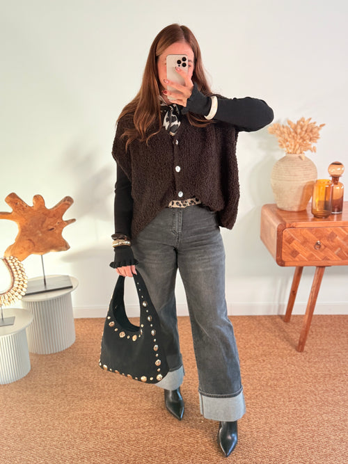 JEAN WIDE LEG REVERS - GRANDE TAILLE