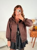 Sweat à capuche paillettes - NOUVEAU