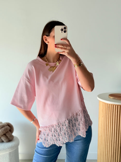 Tee-shirt dentelle - nouveau