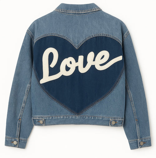 VESTE EN JEAN COEUR - PREMIUM