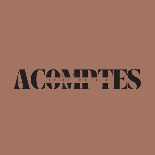 ACOMPTES - PRÊT À PORTER